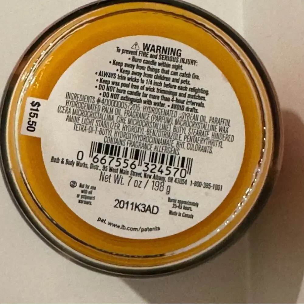 Bath and Body Works Easter Candle Hop to It Sweet Carrot Cake 7 oz candle